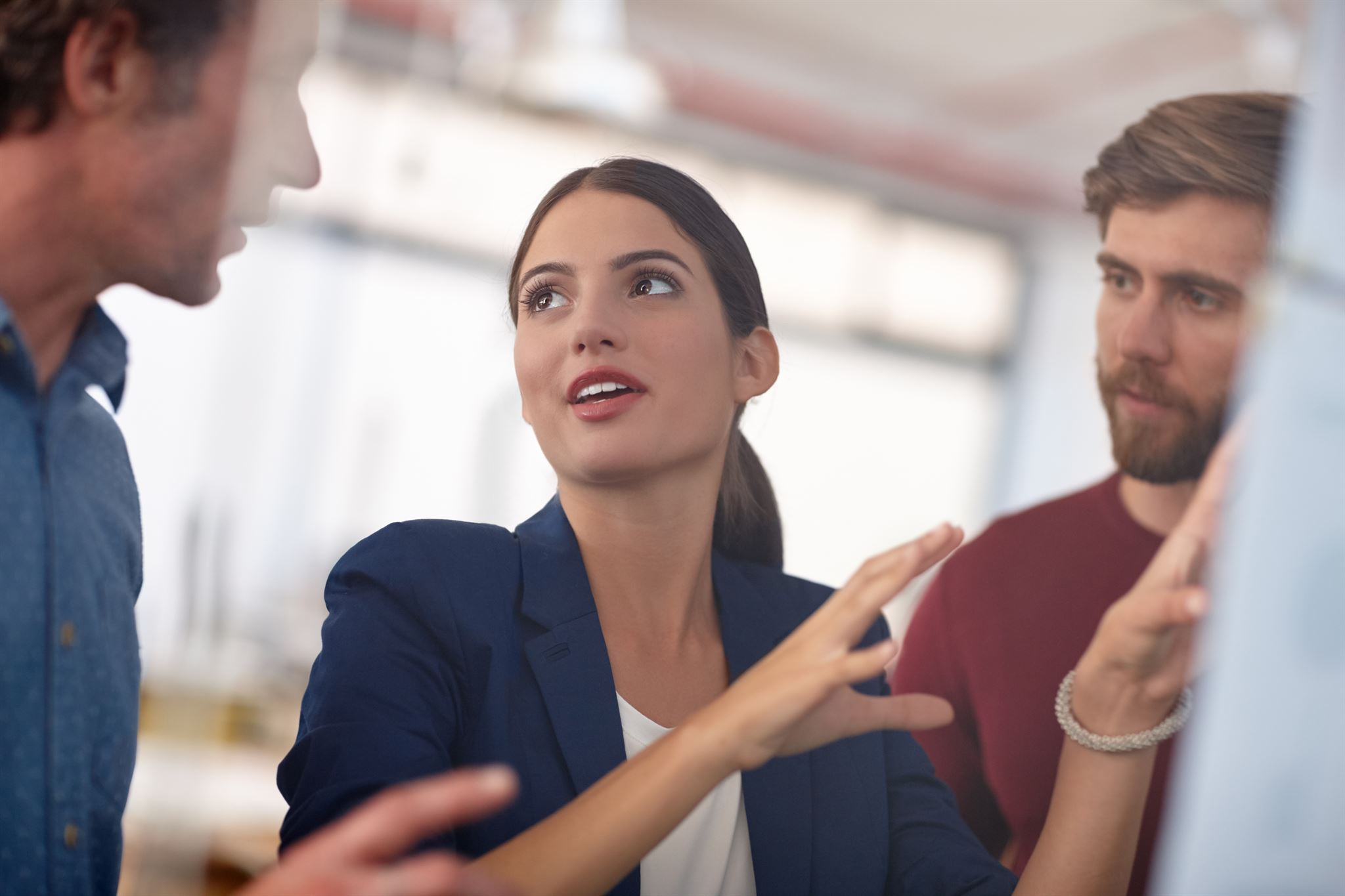 Image showing a candidate discussion